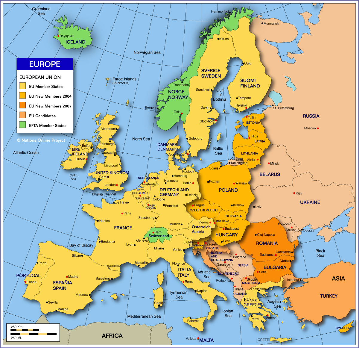 European World Map