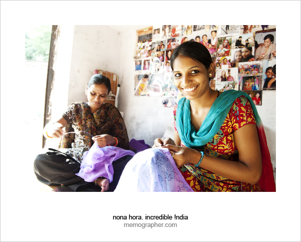 Women in Sambhali Trust Sewing Center, Jodhpur, Rajasthan, India