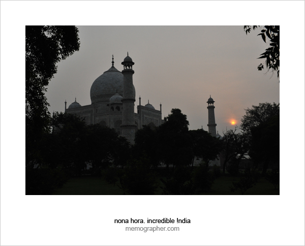 Sunrise at Taj Mahal. Agra, India