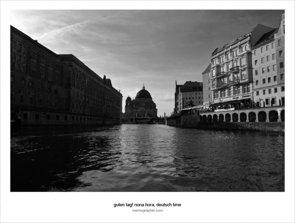 Berlin in Black and White from the River Spree