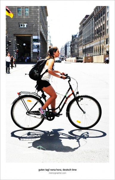 Girl on Bike. Berlin, Germany