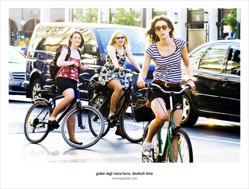 Ladies and Bicycles. Berlin, Germany