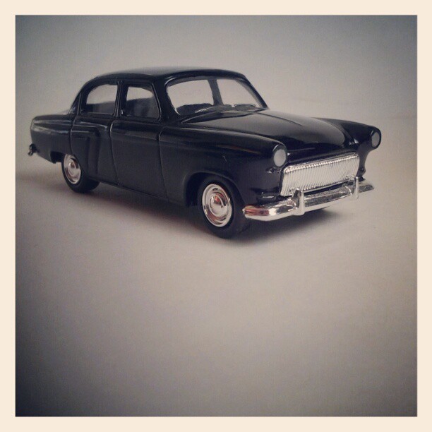 On My Shelves. A Model of Soviet car Volga Gaz-21, Click on image to see another version.