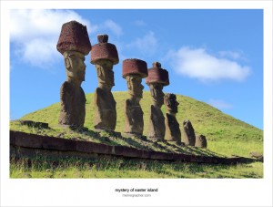 Moai. Easter Island, Chile