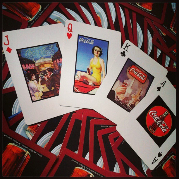 On My Shelves.  A Deck of Coca-Cola Playing Cards. Click on image to see another version