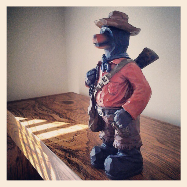 On My Shelves. A Figurine of Smokey Bear Ranger