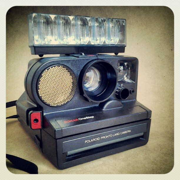 On My Shelves. Polaroid Pronto! Sonar OneStep (1978). Click on image to see another version