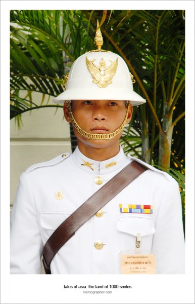 The Guard at The Grand Palace. Bangkok, Thailand