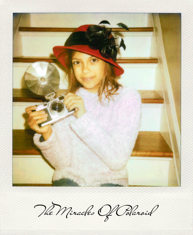The Miracles Of Polaroid: Girl With A Red Hat