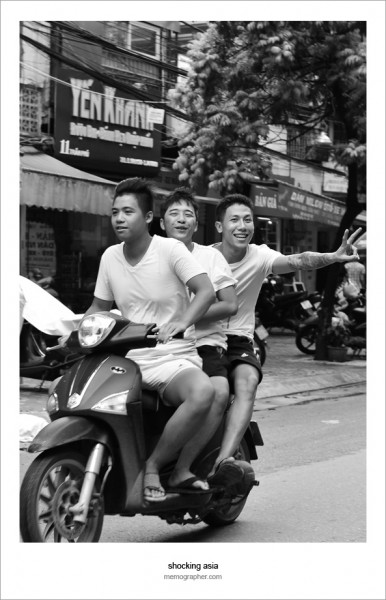 Hanoi Old Quarter Street Bikers