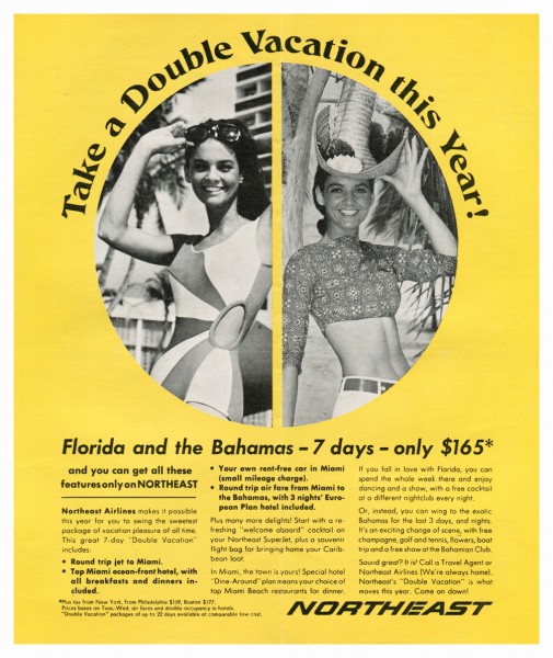 1966 Northeast Airlines Advertisement