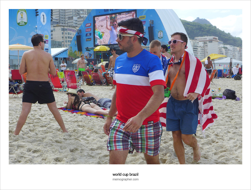 Street and Beach Portraits of Football Fans