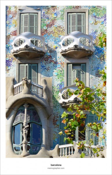 Casa Batllo, Antoni Gaudi. Barcelona, Spain