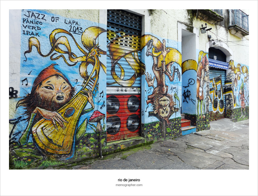 Graffiti Wall Murals. Street Art in Rio de Janeiro