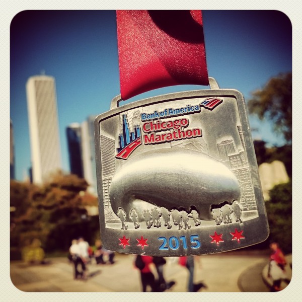 The Chicago Marathon Finisher's Medal