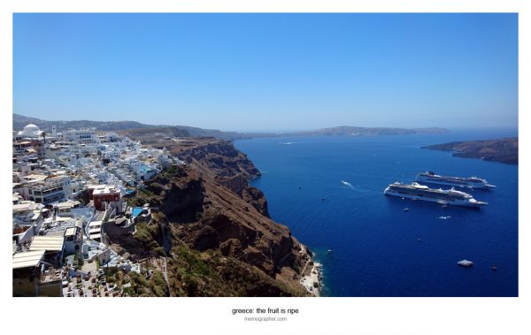 The Views and Streets of Fira, Santorini
