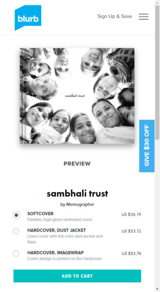 Sambali Trust Photobook by Memographer.com